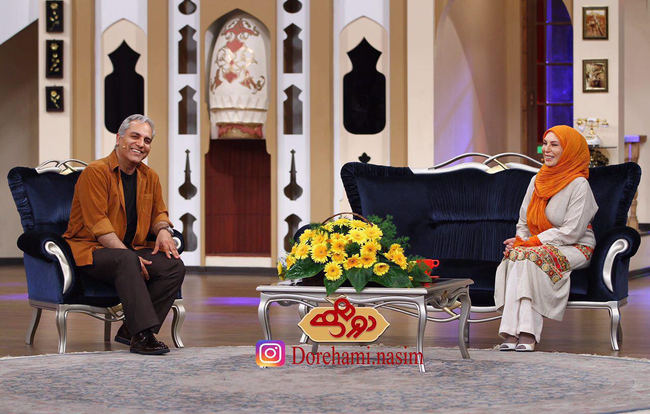 خنده های افسانه بایگان در برنامه دورهمی/ عکس