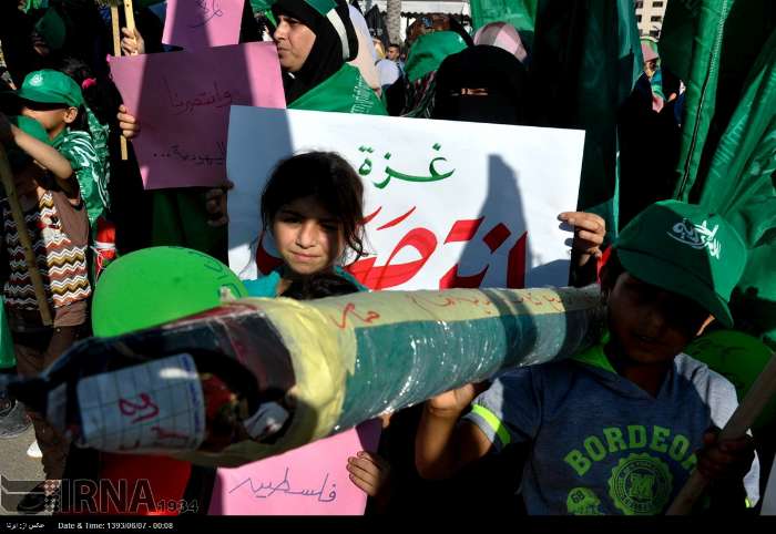 جشن پیروزی مقاومت و ملت فلسطین در غزه در پایان جنگ 51 روزه /گزارش تصویری