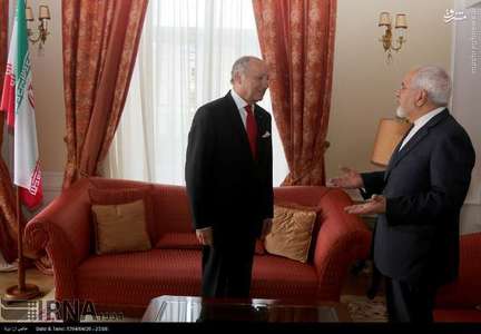 فابیوس و ظریف دیدارکردند/عکس