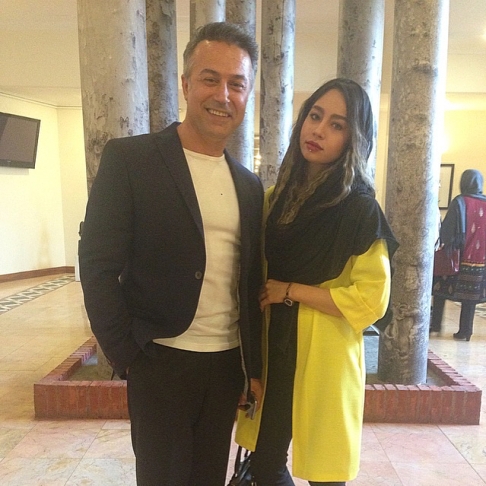 عکس جدید دایانا حکیمی و پدرش