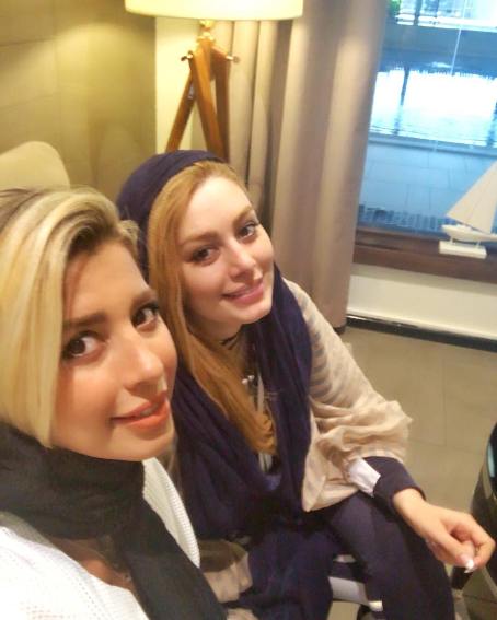 سحر قریشی و مربی اش