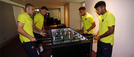 تفریح بارساییها 7 ساعت مانده به فینال/عکس