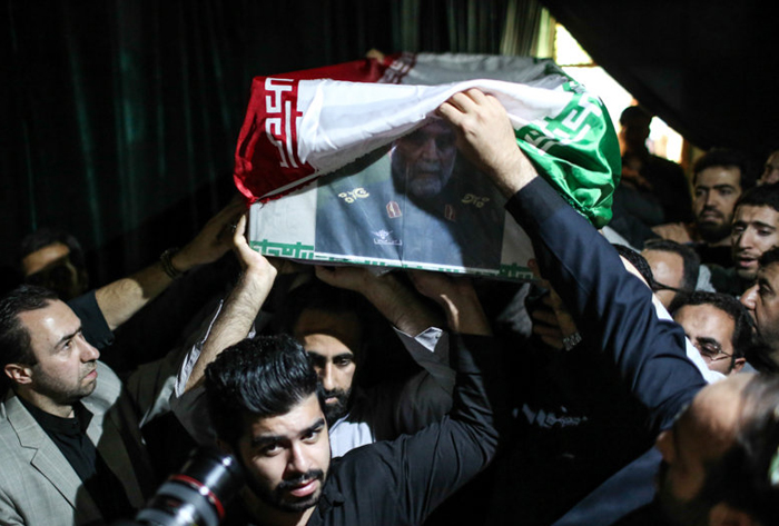 (تصاویر) وداع با پیکر شهید همدانی