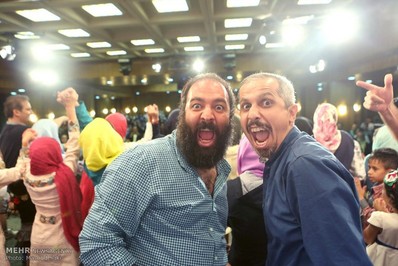 علی اوجی و سید جواد رضویان در جشن خیریه مهر لیلا