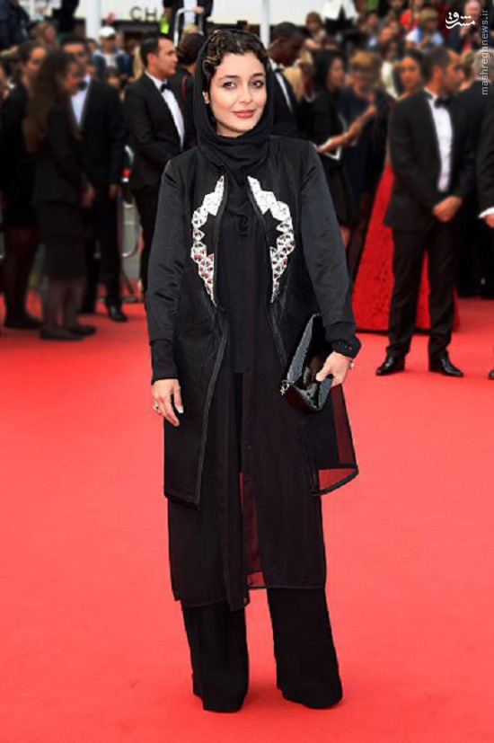 عکس/ حجاب بازیگر زن ایرانی روی فرش قرمز کن