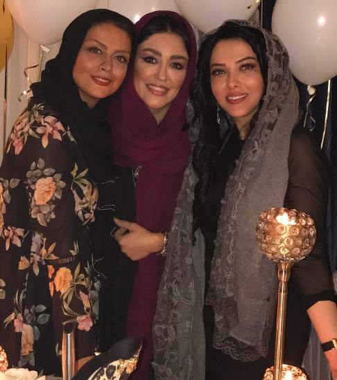 شبنم فرشادجو و شقایق فراهانی در جشن تولد لیلا اوتادی