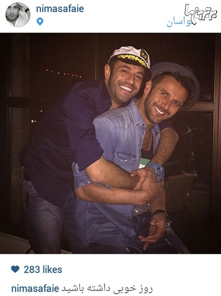 امین حیایی و نیما صفایی درلواسان در حال خوشگذرانی/عکس