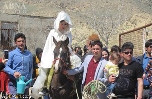 جشن ازدواج یک زوج چینی به سبک ایرانی در خراسان +تصاویر