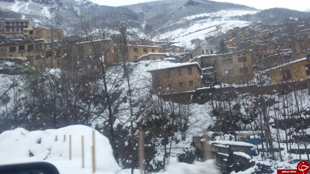 بارش برف در ماسوله + تصاویر