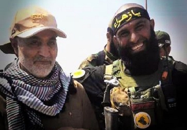 ابوعزرائیل در کنار سردار سلیمانی /عکس