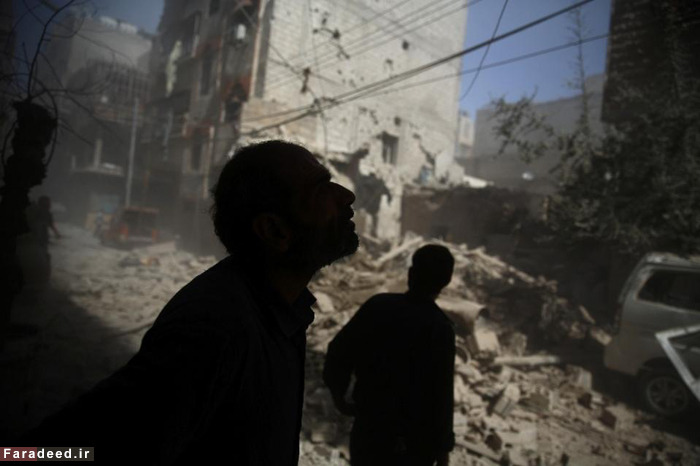 (تصاویر) حملات هوایی روسیه در سوریه